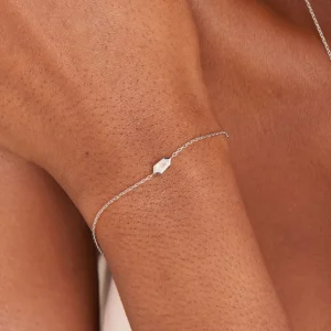Ania Haie Dance Till Dawn armband - Sparkle Emblem Chain Silver B041-02H-W