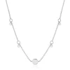 Ania Haie Geometry Class ketting met hanger - Geometry Drop Discs Silver N005-03H