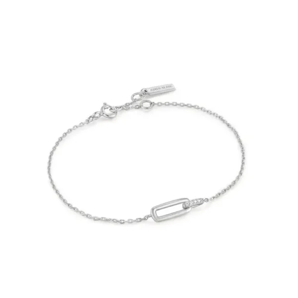 Ania Haie Glam Rock armband - Glam Interlock Silver B037-01H