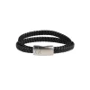AZE Jewels Double Flat String Black armband AZ-BL008-A