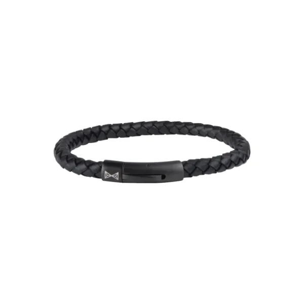 AZE Jewels Iron Single String Black-on-Black armband AZ-BL004-C
