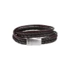AZE Jewels Triple Twist Brown armband AZ-BL011-B