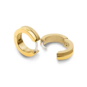 Boccia Goldplated titanium oorringen 0510-14