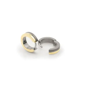 Boccia Goldplated titanium oorringen 0510-03