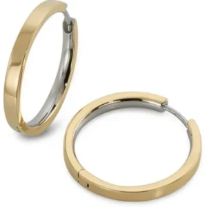 Boccia Goldplated titanium oorringen 0517-10