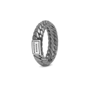 Buddha to Buddha Ben XS ring Black Rhodium Shine Silver 125BR SS
