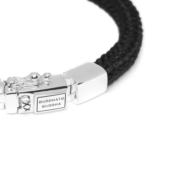 Buddha to Buddha Denise Cord armband Zwart 780BL