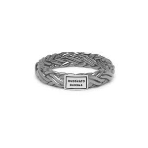 Buddha to Buddha Katja XS ring Black Rhodium Shine Silver 605BR SS