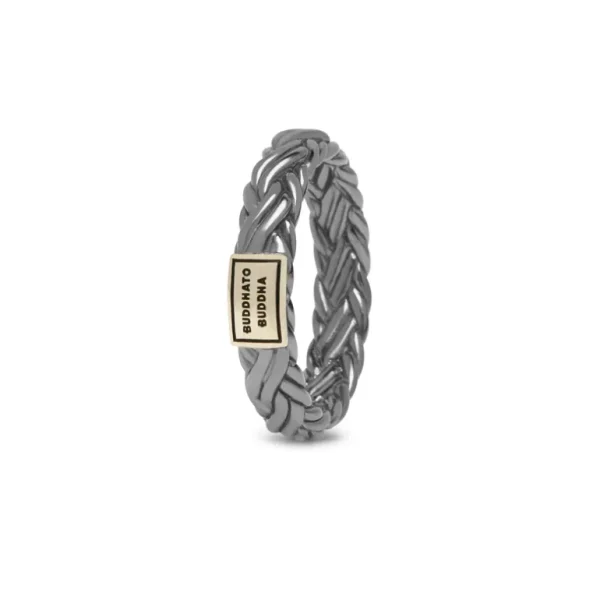 Buddha to Buddha Katja XS ring Black Rhodium Shine Gold 605BR SG