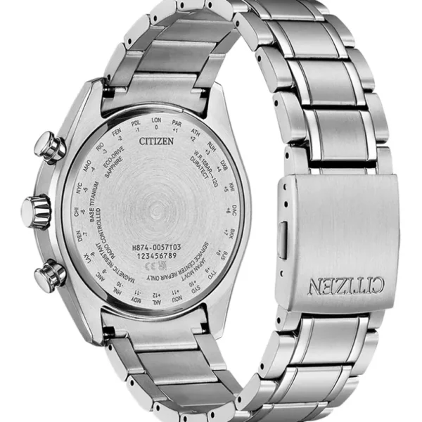 Citizen Super Titanium Radio Controlled Eco-Drive herenhorloge (cal. H874) BY1010-81H