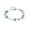 Coeur de Lion Armband - Aqua-Lilac-Silvercolour 2838/30-2026