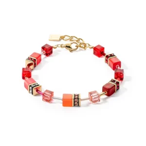 Coeur de Lion Armband - Red-Goldcolour 2838/30-0300