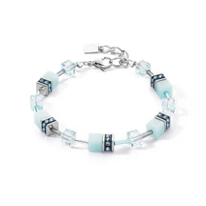 Coeur de Lion Armband - Silvercolour-Light Aqua 4020/30-2020