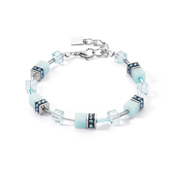 Coeur de Lion Armband - Silvercolour-Light Aqua 4020/30-2020