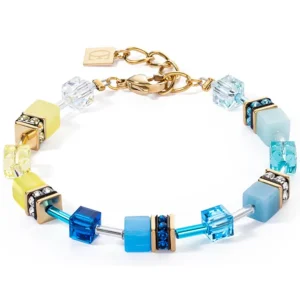 Coeur de Lion Armband - Turquoise-Yellow 2838/30-0601