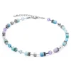 Coeur de Lion Collier - Aqua-Lilac-Silvercolour 2838/10-2026