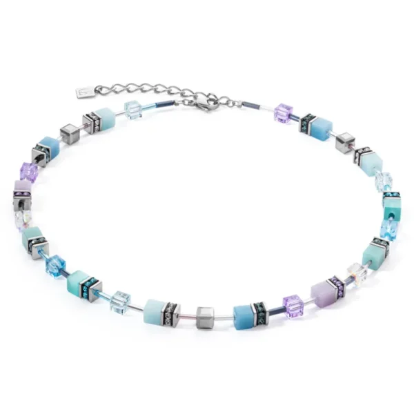 Coeur de Lion Collier - Aqua-Lilac-Silvercolour 2838/10-2026