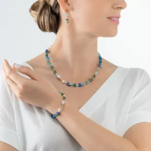 Coeur de Lion Collier - Green-Turquoise 4905/10-0506