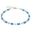 Coeur de Lion Collier - Turquoise-Goldcolour 4020/10-0600