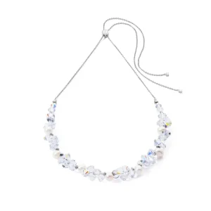 Coeur de Lion Collier - White-Silvercolour 1124/10-1417