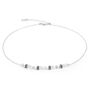 Coeur de Lion Collier - White-Silvercolour 5076/10-1417