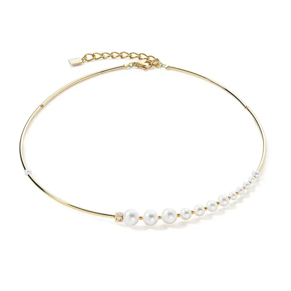Coeur de Lion Collier - White-Goldcolour 1102/10-1416
