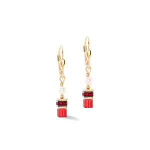 Coeur de Lion Oorbellen - Goldcolour-Red 4567/20-0300