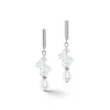 Coeur de Lion Oorbellen - White-Silvercolour 1124/21-1417