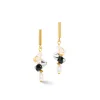 Coeur de Lion Oorbellen - Black-Crystal 1124/21-1318