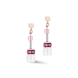 Coeur de Lion Oorbellen - Rosegoldcolour-Pink 3018/21-0400
