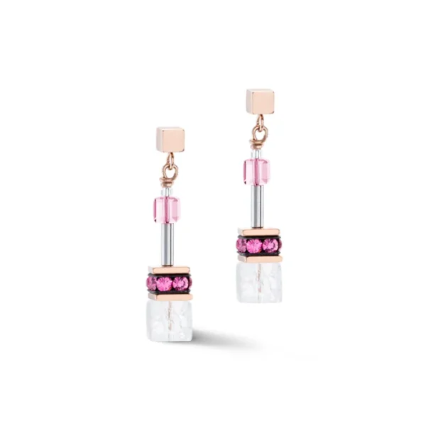 Coeur de Lion Oorbellen - Rosegoldcolour-Pink 3018/21-0400
