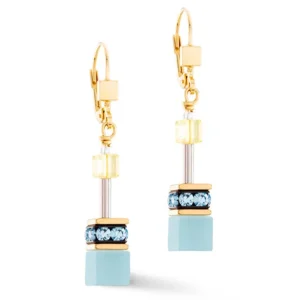 Coeur de Lion Oorbellen - Turquoise-Yellow 2838/20-0601