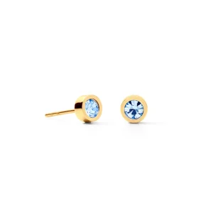 Coeur de Lion Oorbellen - Light Blue-Goldcolour 0227/21-0755