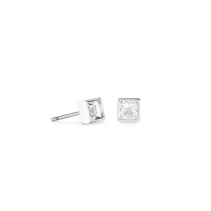 Coeur de Lion Oorbellen - Crystal-Silvercolour 0501/21-1817