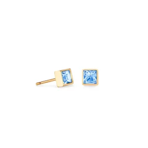 Coeur de Lion Oorbellen - Light Blue-Goldcolour 0501/21-0755