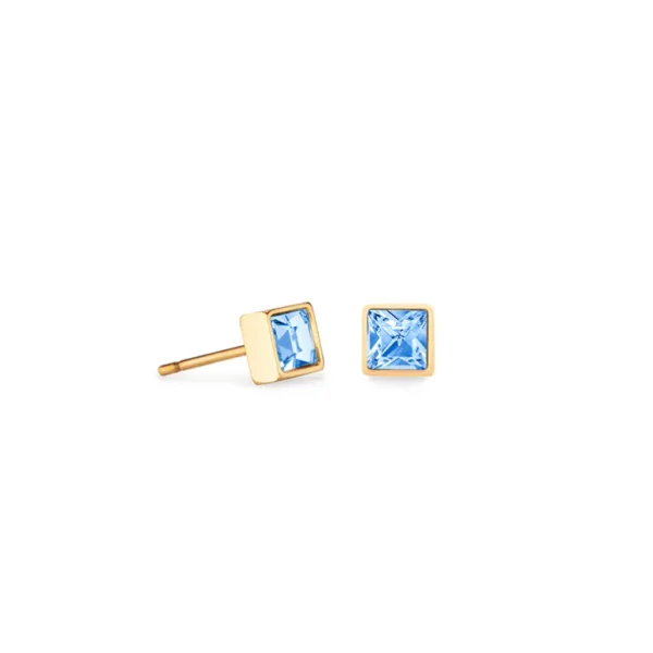 Coeur de Lion Oorbellen - Light Blue-Goldcolour 0501/21-0755