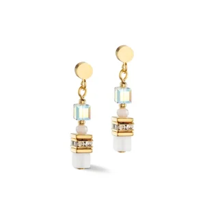 Coeur de Lion Oorbellen - White-Goldcolour 4565/21-1416