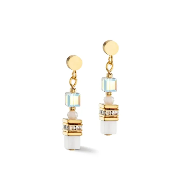 Coeur de Lion Oorbellen - White-Goldcolour 4565/21-1416