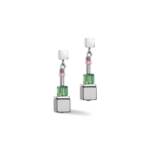 Coeur de Lion Oorbellen - Blue-Green-Lilac 5020/21-0754