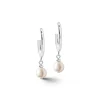 Coeur de Lion Oorbellen - White-Silvercolour 1100/21-1417