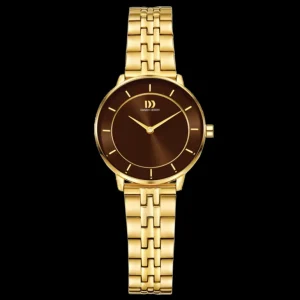 Danish Design Lana dameshorloge Gold Brown IV97Q1294
