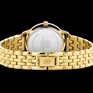 Danish Design Nostalgi 1988 dameshorloge Gold Burgundy Link IV97Q1288