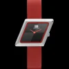 Danish Design Parm dameshorloge Silver Red IV24Q1291