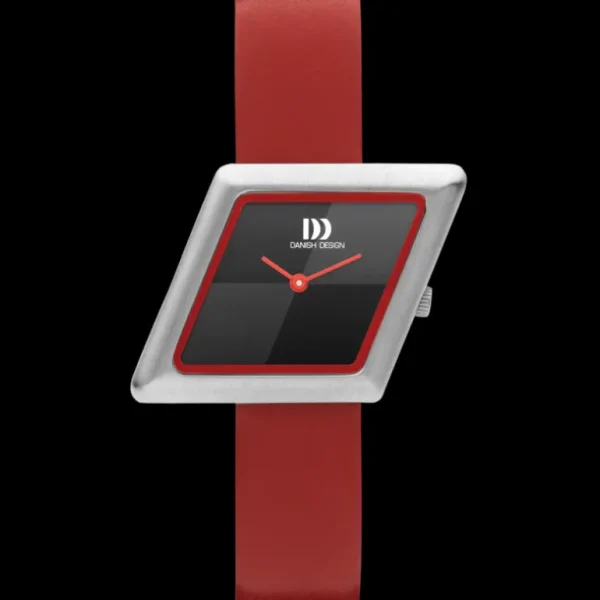 Danish Design Parm dameshorloge Silver Red IV24Q1291