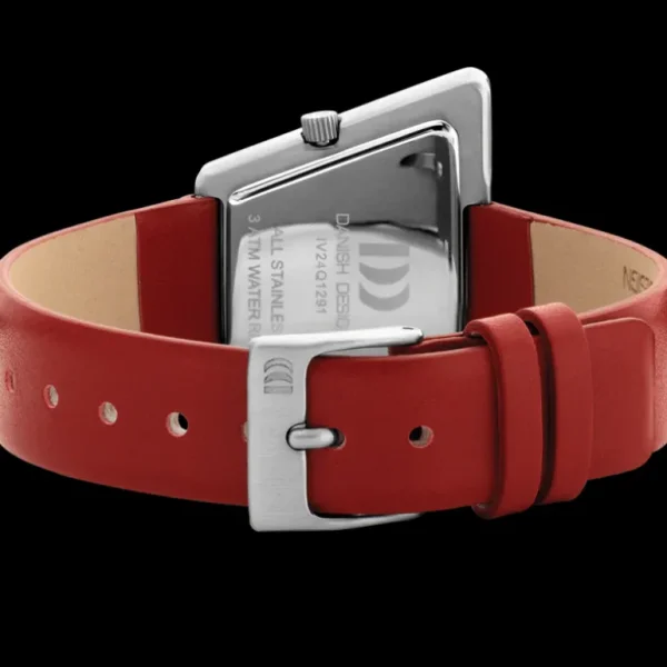 Danish Design Parm dameshorloge Silver Red IV24Q1291