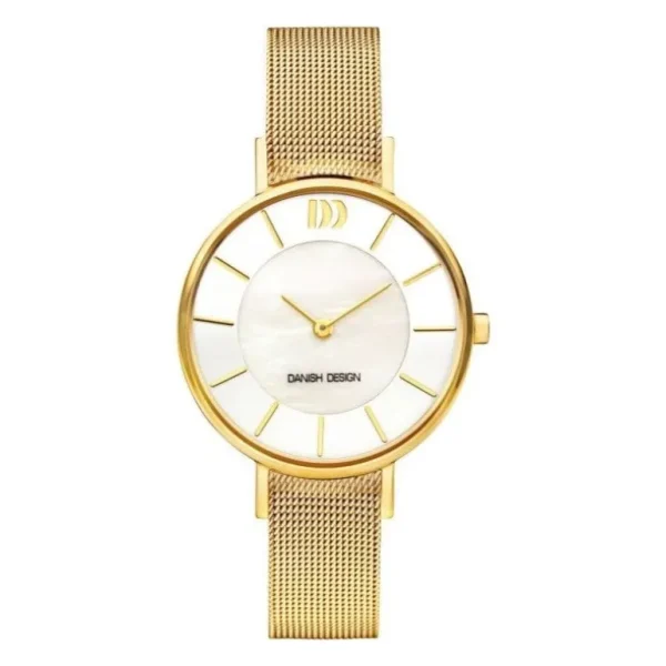 Danish Design Romo dameshorloge Mother of Pearl Gold IV05Q1167