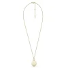 Fossil Geel vergulde stalen Drew ketting met hanger JF04173710