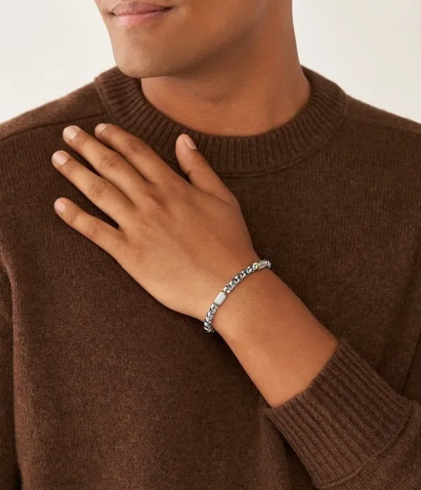 Fossil Stalen All Stacked Up armband - Bicolor JF04138998