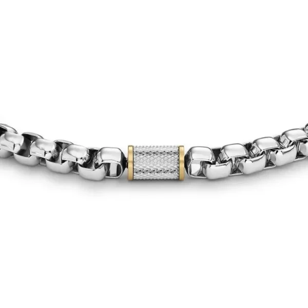 Fossil Stalen All Stacked Up armband - Bicolor JF04138998
