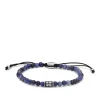 Fossil Stalen armband - Beaded (Sodaliet Blauw) JF04414040
